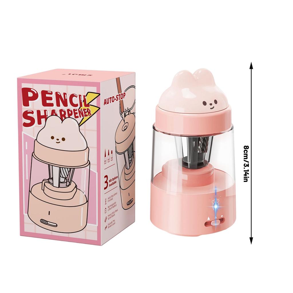 Electric Pencil Sharpener Electric Pencil Sharpener Fully Automatic Fast Sharpen Portable for Wood Pencils School Office