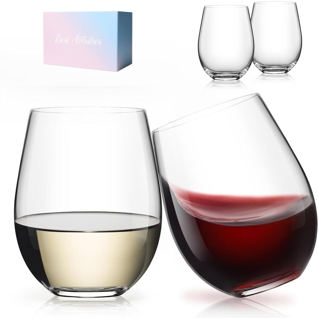 Rainbow Wine Glasses(Set Of 2/Set Of 4)-20 Oz,Large Iridescent Wine Glasses ,Water Glass,Perfect For Gifts,Party,Home&Bar