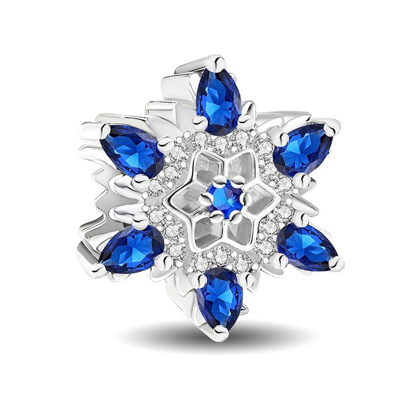 925 Silver Polar Bear Snowflake Hedgehog Winter Charm Bead DIY Bracelet Making High Quality Jewelry Gift