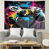 Game-Controller Print Tapestry, Backdrop, Easy Setup, Ideal for Bedroom, Office & Living Room, with Aesthetic Wall Hanging Decor.