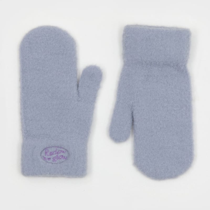 RECLOW FLUFFY LOGO GLOVE PURPLE