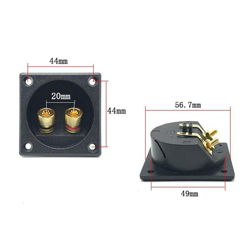 Car Stereo Speaker Box Terminal Round Spring Cup Connector Subwoofer Plug Speaker Terminal Cup Round Spring Cup Subwoofer Plug