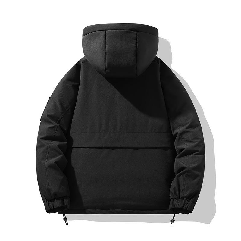 Winter Down Jacket New Style Simple Men's and Women's Same Style Thickened Winter Jacket with Inner Hood