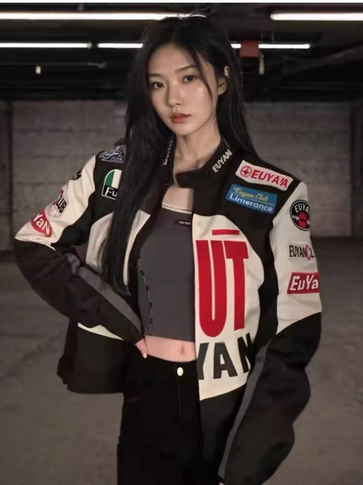 Men's & Women's Retro Racing Baseball Jackets - Trendy Motorcycle Style for Spring & Autumn