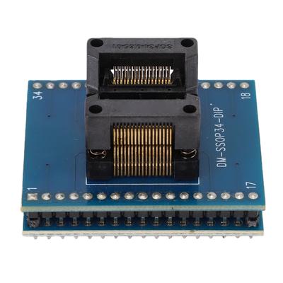 SSOP34 zu DIP34 IC-Programmierer-Adapter Testbuchse Pinabstand 0,65 mm Unterstützung für SSOP28 SSOP24 SSOP20 SSOP16 SSOP14