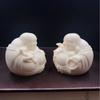 Cute Laughing Buddha Ornaments Handmade Buddha Statue Craft Maitreya Buddha Sculpture  Home Decor