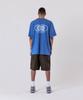 ALL DAY HOOPS Adh Worldwide Oversized Short Sleeve T-Shirt Blue