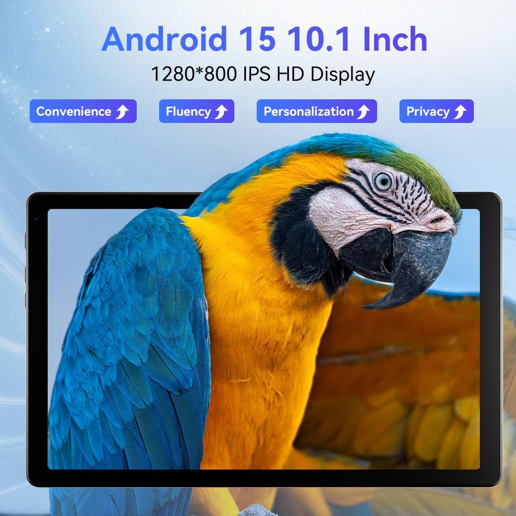 Android 15 Tablet, 10.1 Inch, 24GB RAM+32GB ROM, 6000mAh, Keyboard And Mouse Set