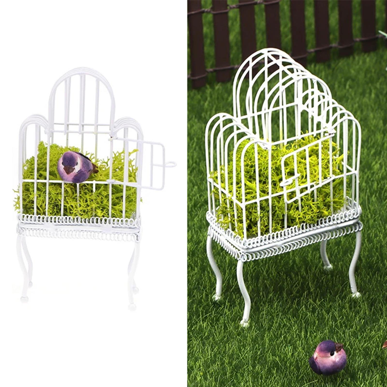 

1/12 Кукольный домик Птичье гнездо Модель Украшения Реквизит DIY Сказочный сад Миниатюра белый