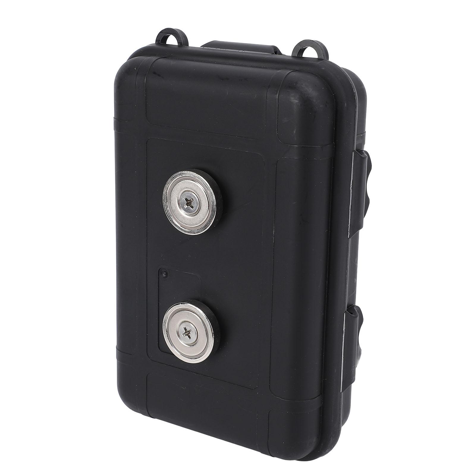 

Магнитный ящик для хранения 15,5x10x4,5 см, водонепроницаемый, магнитный держатель для ключей под машину с 4 пряжками безопасности