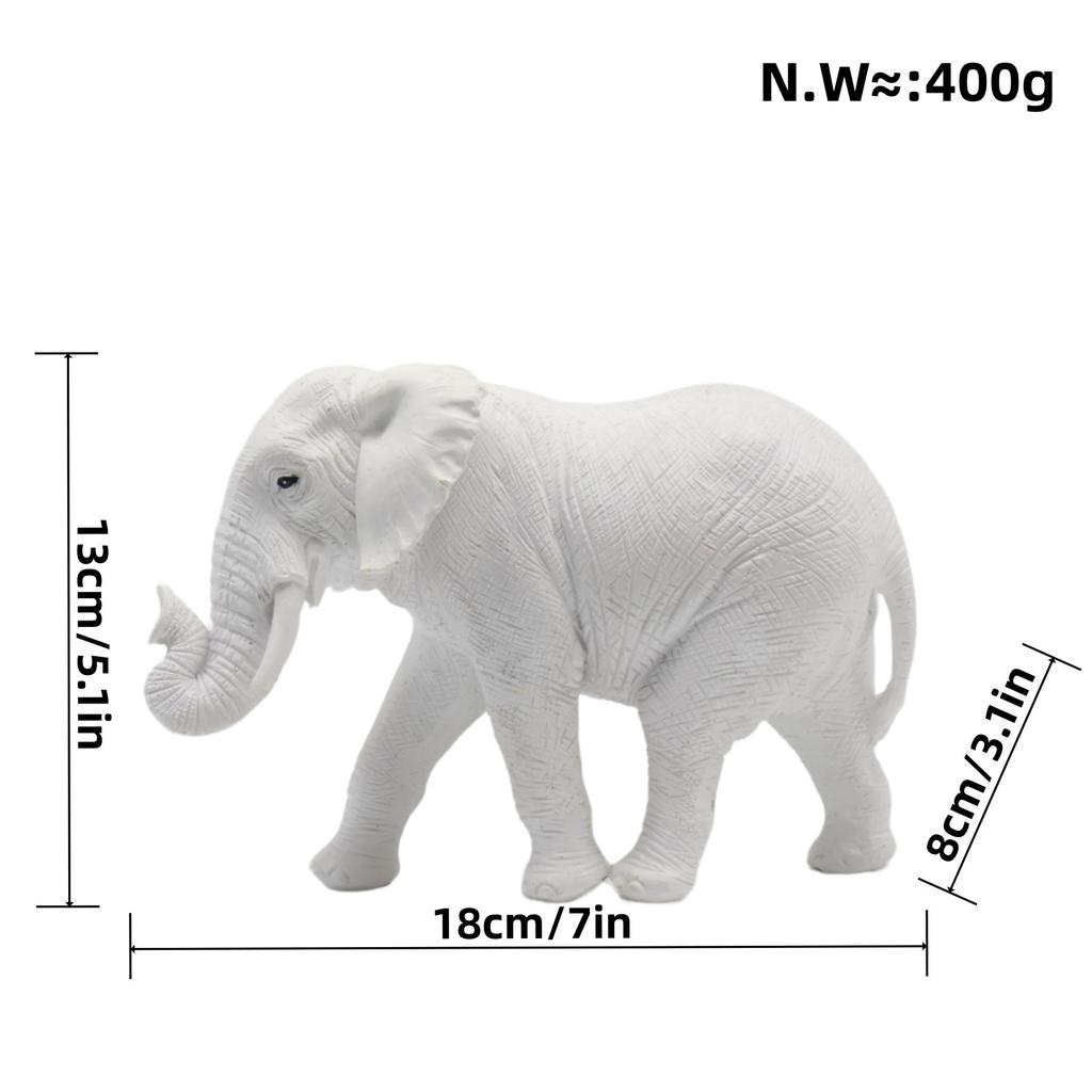 New Creative Modern Simple Solid Color Elephant Home Interior Office Resin Craft Ornaments