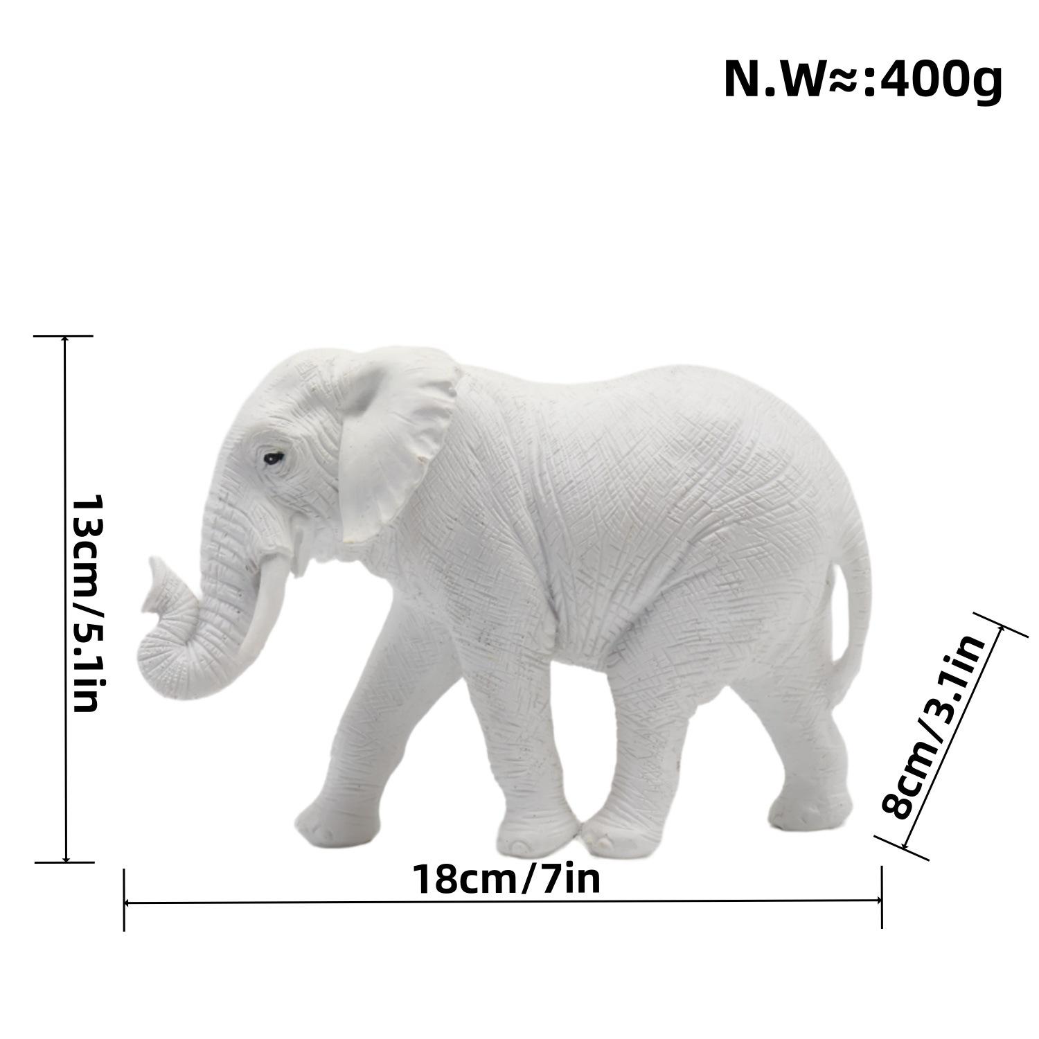 

Latest Unique Modern Sleek Solid Color Elephant Home Interior Work Resin Craft Ornaments Durable Durable Useful Useful