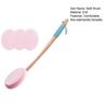 Back Lotion Applicator with Replaceable Cotton Pads Even Coverage Sunscreen Cream Applicator with Curved Handle Back Feet Cleaning Bath Scrubber for