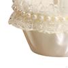 Cestini portafiori per matrimoni romantici decorati con pizzo in raso Contenitore per caramelle alla frutta elegante