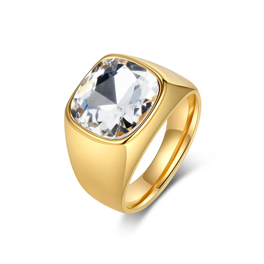 

2025 Inlaid Glass Diamond Black Gemstone Ring for Men and Women, Personalized Fashion Wear, Hand Accessories 12