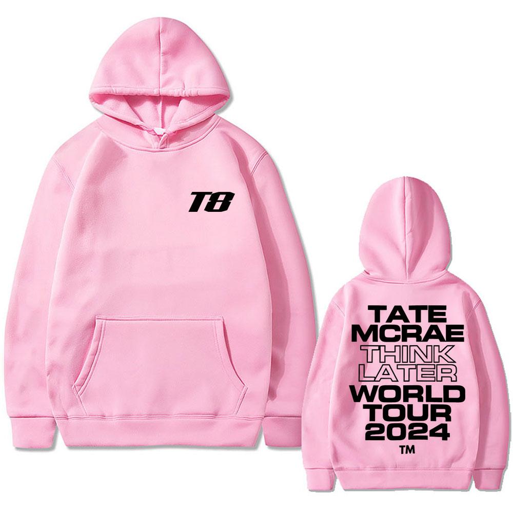 It's Ok I'm Ok Tate Mcrae Graphic Hoodie T8 Think Later World Tour 2024 Sweatshirt Men's Women Fashion Hip Hop Oversized Hoodies