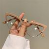 KLASSNUM Fashion Glasses Colourful Frames Square Eyewear Women Eyeglasses Anti-blue Blue Light Glasses For Casual Wear Office