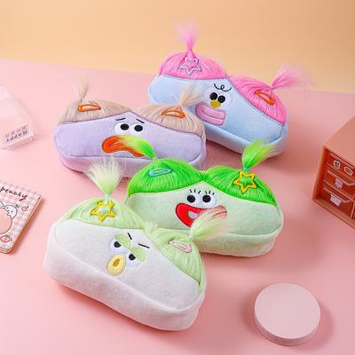 Ugly Doll Plush Large Intestine Pencil Case Big Eyed Sweet Girl Heart Storage Bag Plush Toy Pencil Case
