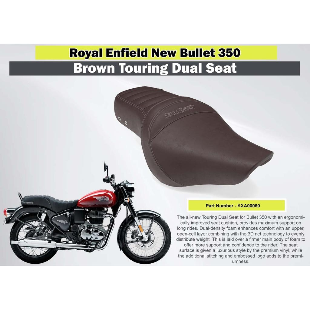 Royal Enfield New Bullet 350 "Brown Touring Dual Seat"