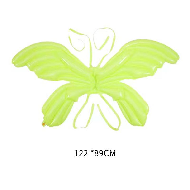 Large Iridescent Butterfly Wing Balloon (122x89 Cm) - Colorful Aluminum Film Inflatable for Photo Shoots