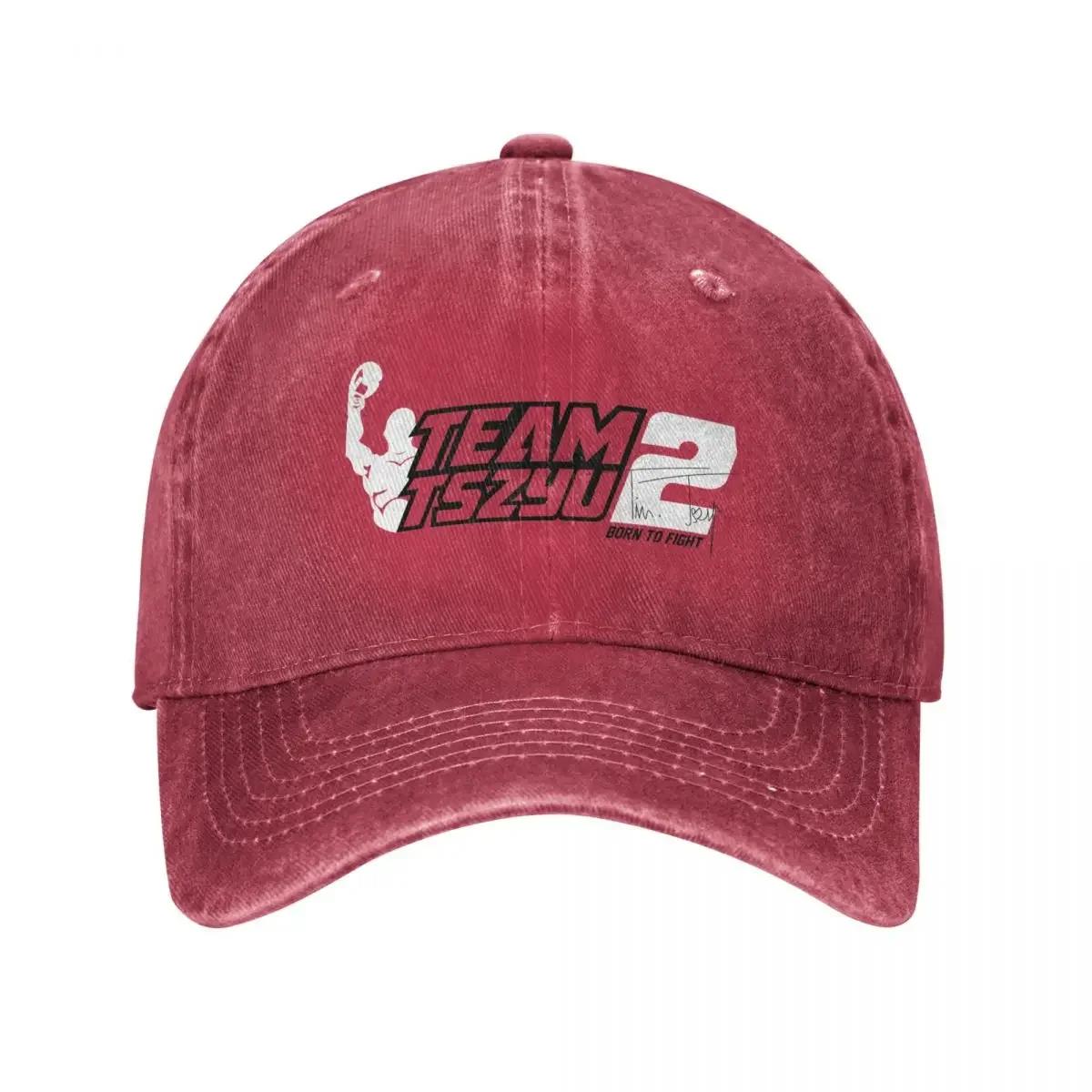 Tim Tszyu Team Tszyu Born to Fight Baseball Cap Golf Wear Beach Outing Sunhat Sunscreen Unisexs Tennis Womens