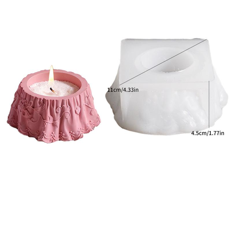 Силиконовая форма для кружевной шкатулки для украшений, кружевного свадебного платья, настольной шкатулки для хранения украшений, реквизита для фотосессии, гипсовая форма.