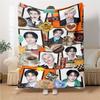 Kpop Idol Collage Blanket Soft Throw Blanket For Home Bedroom Bed Sofa Travel Office Solid Christmas Blanket