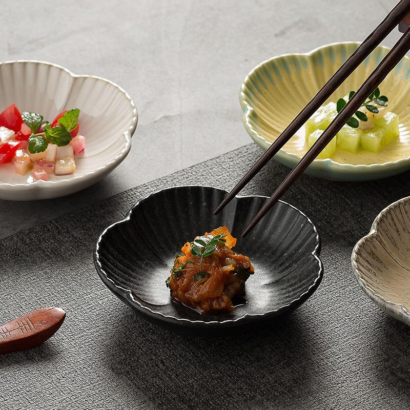 Retro Large Taste Plate New Restaurant Seasoning Plate Household Hot Pot Dipping Plate Sauce Oil Plate Restaurant Cold Dish