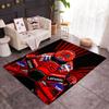 Motorcycle Rider Racing Helmet Themed Antislip Durable Polyester Home Decorative Large Size Logo Design Durable Floor Mat For Living Room Restaurant