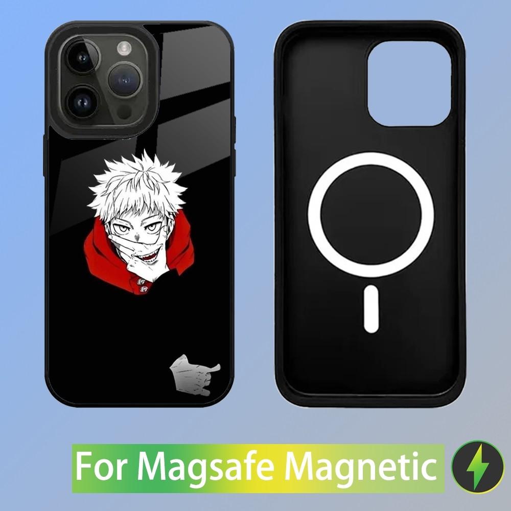 

Yuji Itadori Jujutsu Kaisen Phone Case For iPhone 16,15,14,13,12,11,Plus,Pro,Max Mini Magsafe Magnetic Wireless Charging iPhone14promax