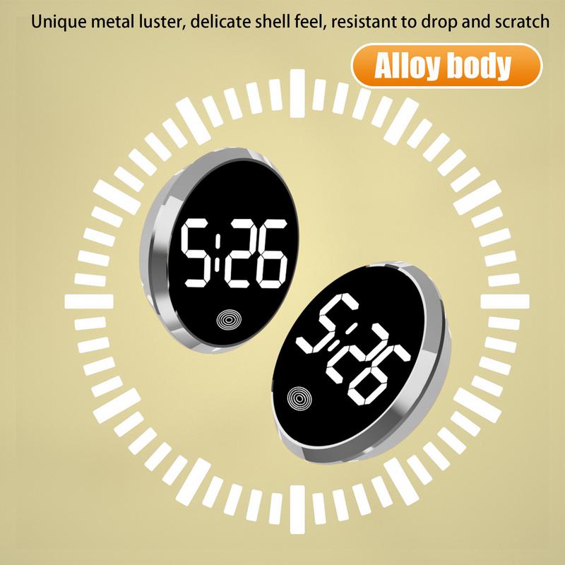Car Clock Touch Luminous Mini Automobiles Internal Stick-On Digital Watch LED Digital Clocks Auto Ornament LED Air Vent Watch