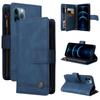 Applicable to iPhone17 leather case 16Pro Samsung S24 multi-card zipper wallet diagonal span leather case A05S matte solid color
