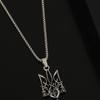 Trident Alloy Necklace - European & American Viking Style in Thai Silver Retro Design