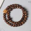 Black Rosewood Prayer Bead Bracelet: Double Wrap, 6x10 Old Shape Beads for Men & Women