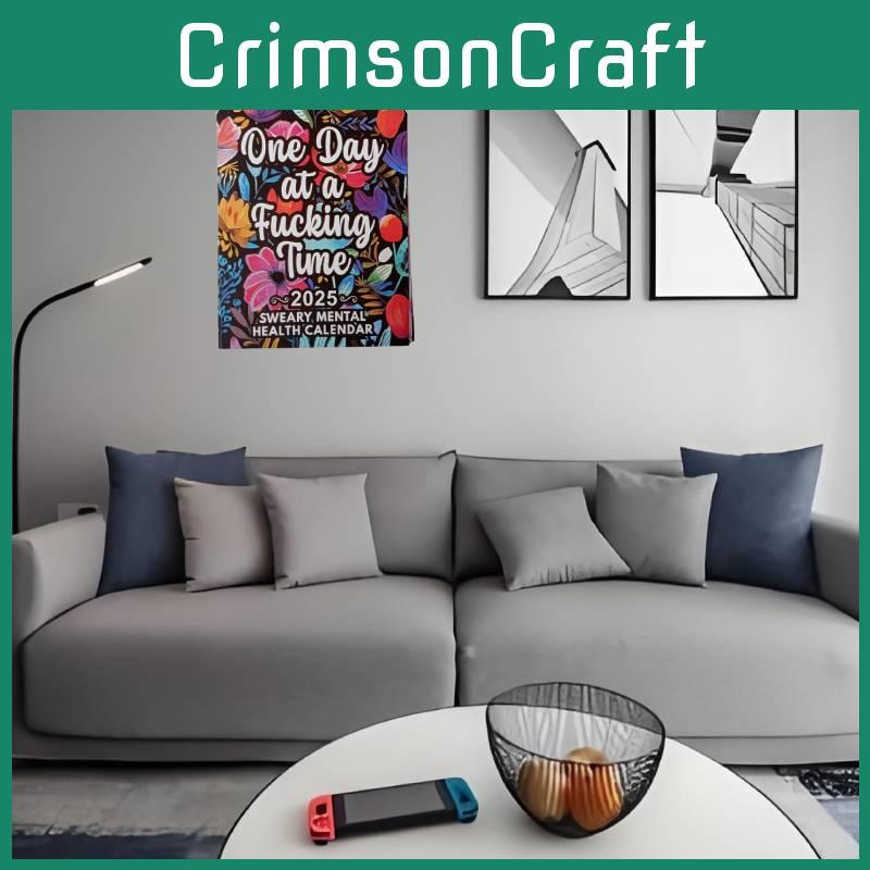 2025 Gesundheit Mental Kalender 12 Monate Spiral Wandkalender Wohnzimmer Dekor Zimmer