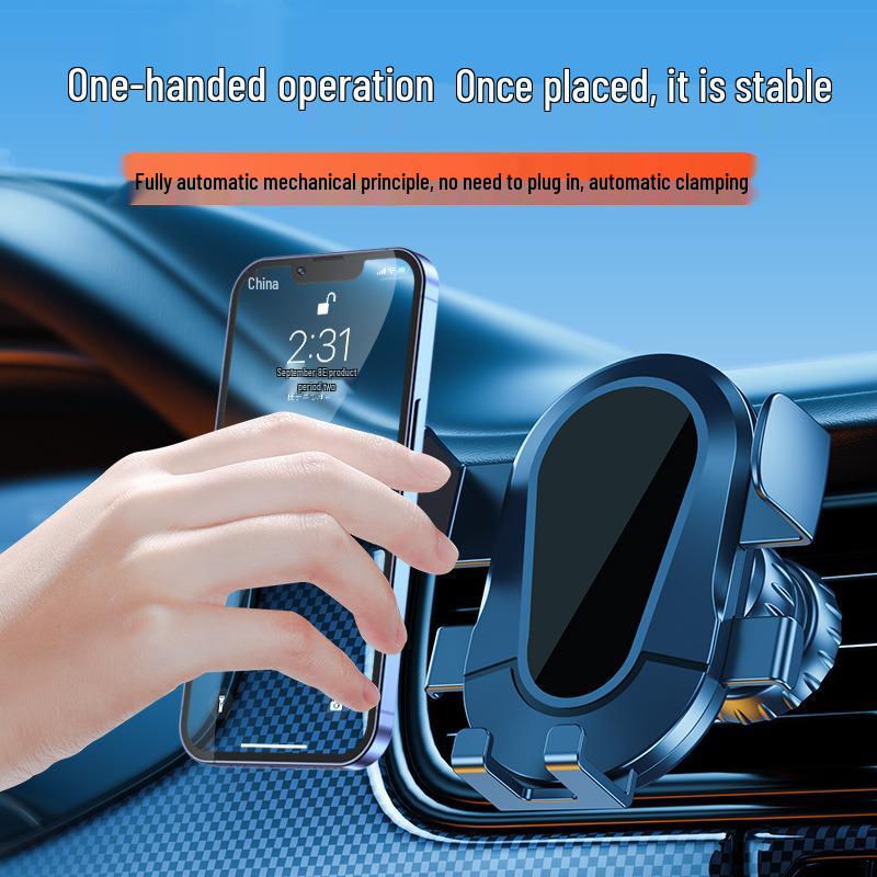 Rotatable Shake-Proof Car Phone Holder with Air Vent Clip and Spiral Hook