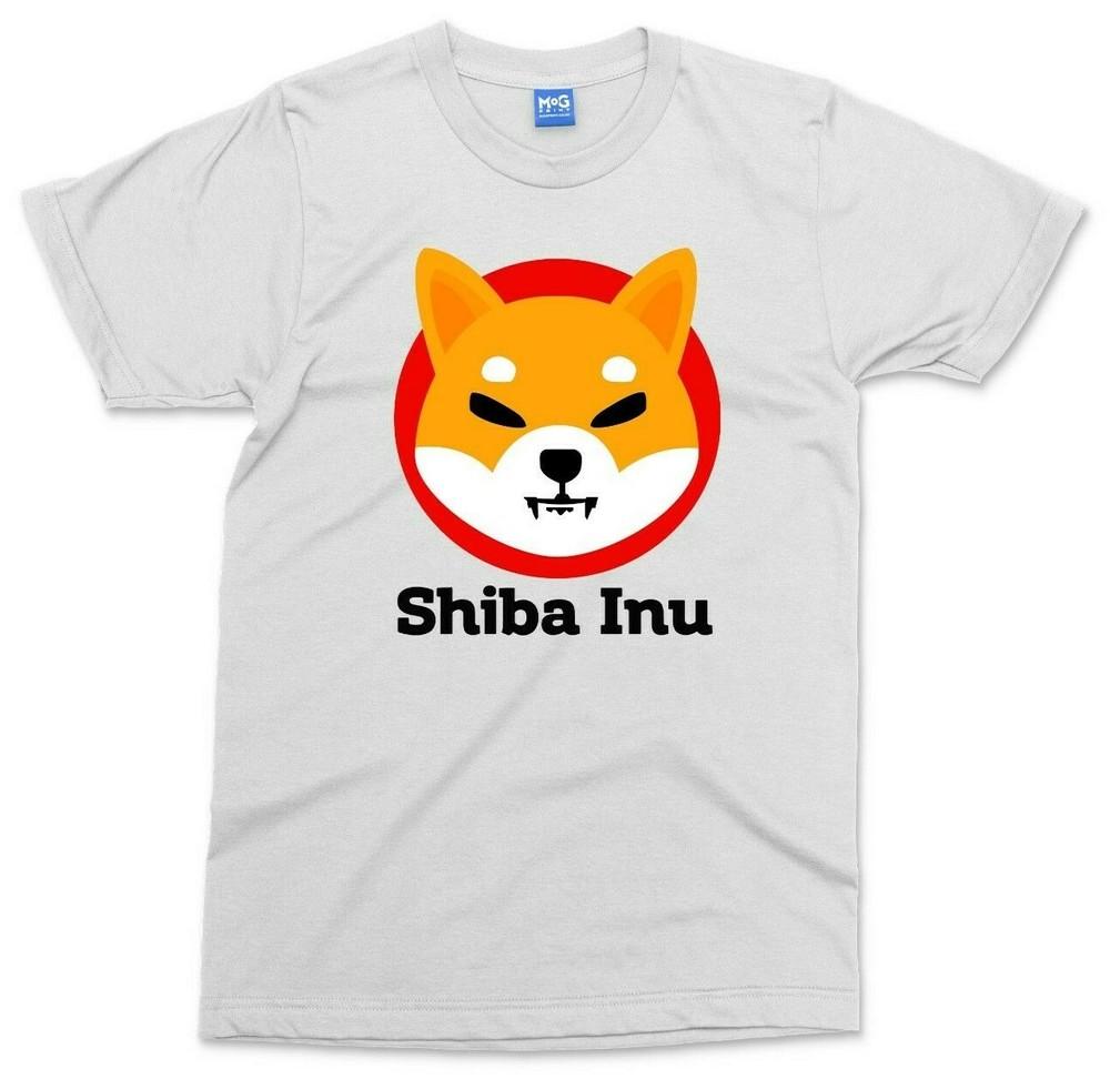 Shiba Inu Logo TShirt Funny Dog Coin Hodl It Meme Elon Musk Unisex Gift Tee
