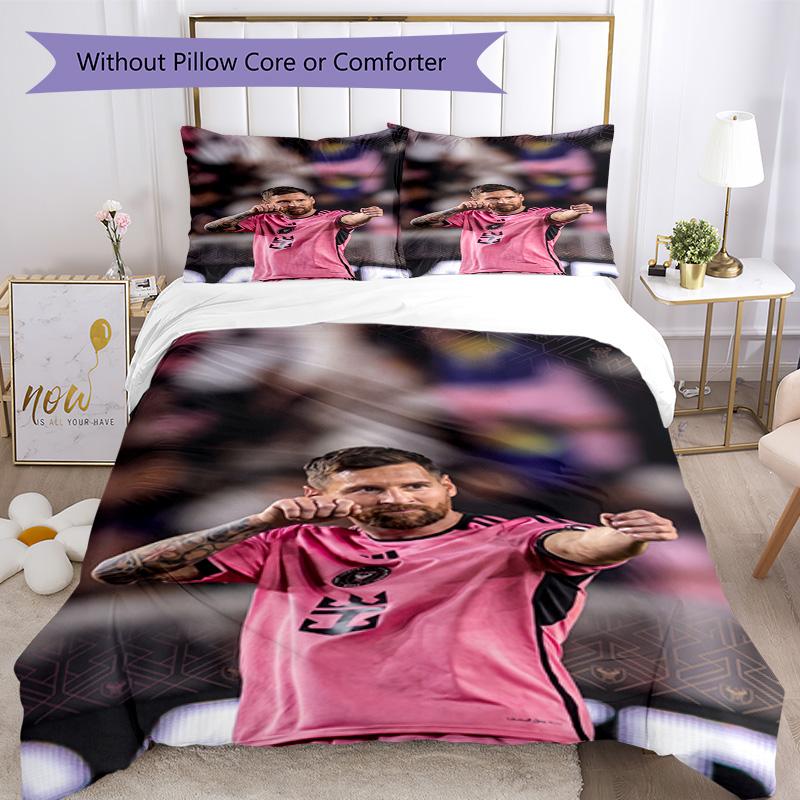 Ložní povlečení Messi Prodyšný povlak na přikrývku s povlaky na polštáře Dekorativní povlečení do ložnice Domácí dekorace Dárek k narozeninám