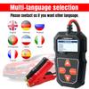KONNWEI KW208 Battery Tester 12V Automotive Battery Charger Inspection Tools 100 to 2000CCA Cranking Charging Circut Analyzer