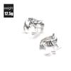 2 Pieces Animals Shark Rings Open Adjustable Ring Alloy Jewelry Decoration Rings Best Gift for Women Men Girls Boy Teens