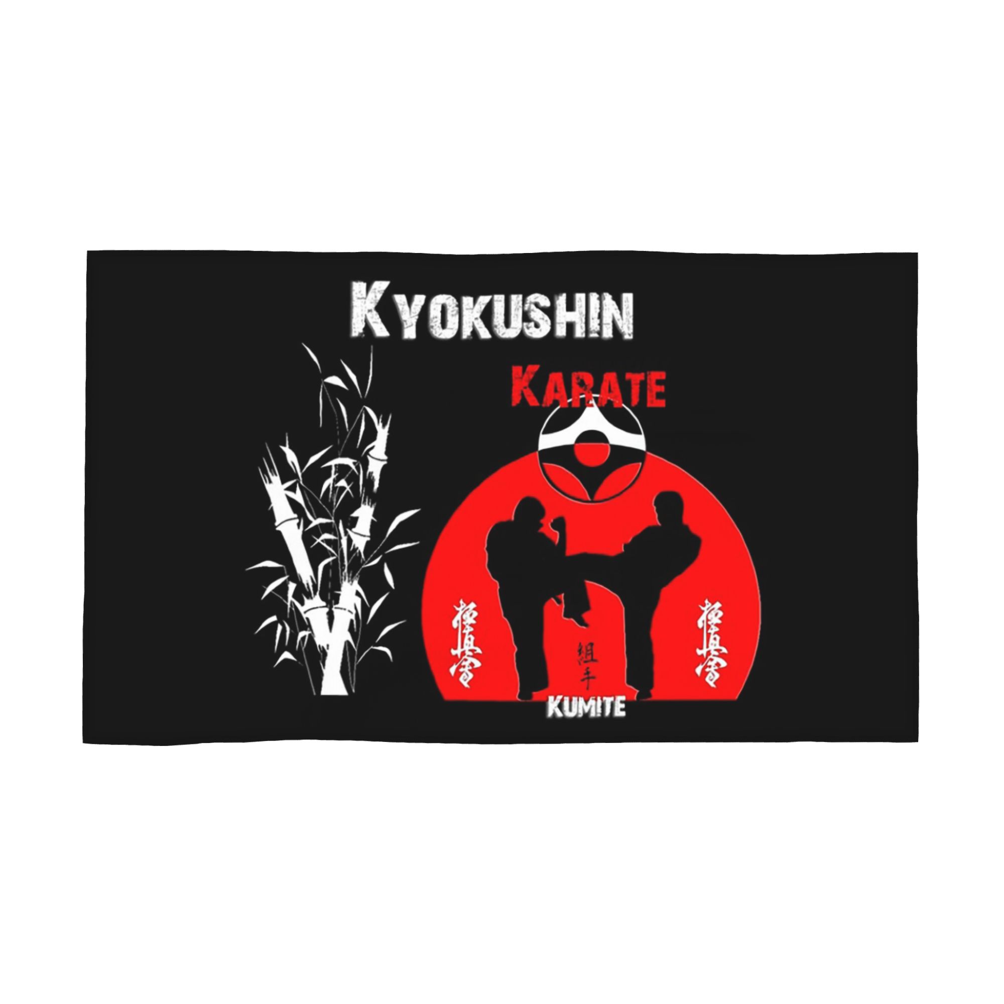 Kyokushi Karate Kumite Scene Soft Face Towel Quick Dry Pool Bath Cotton Towels Breathable W30*H60(CM)