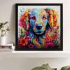 New Arrival 5D DIY Full Circle Diamond Painting "Colorful Puppy" Embroidery Cross Stitch Home Decor Gift