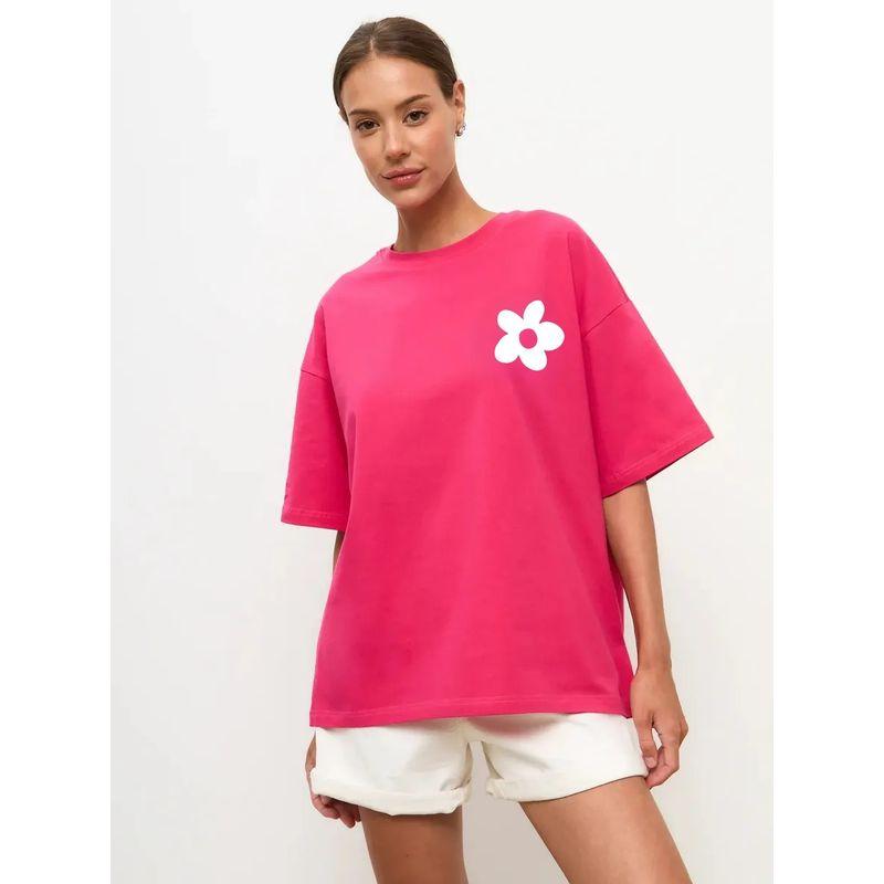 European and American New Fashion Casual Loose Print Short sleeve T-shirt Top Loose Printed T-shirt Top
