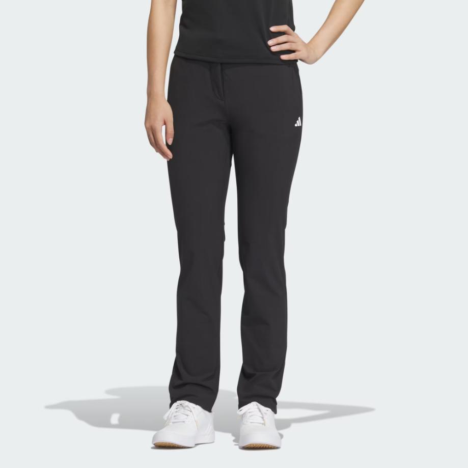 adidas Sport Performance Logo Golf Straight Leg Knit Pants Women Pants Black IN6580