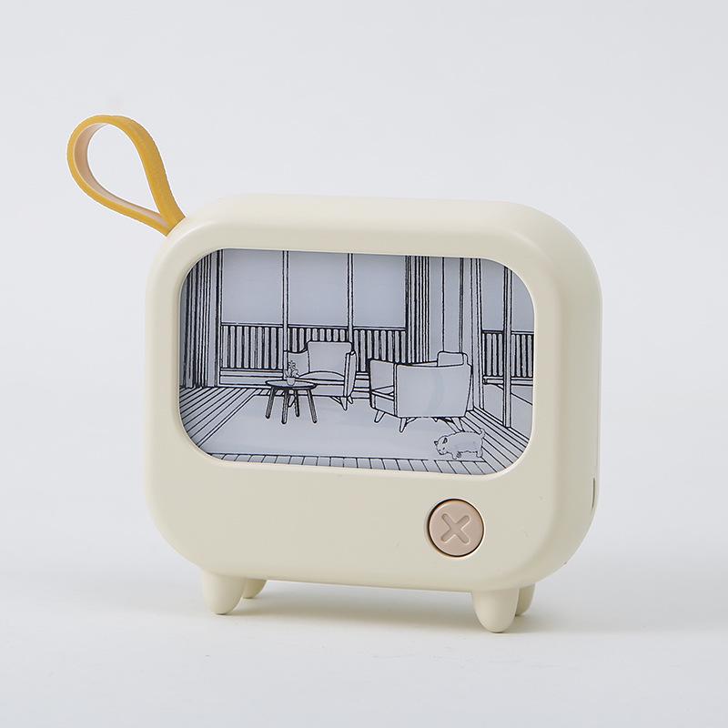 Adjustable USB Night Light Decoration: Creative Light Painting, Warm White Light, Perfect for TV Stands and Desks