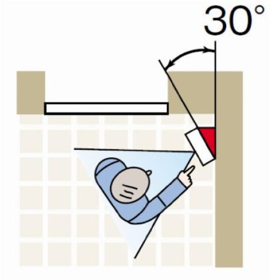 Aiphone Video Doorphone Intercom with Adjustment Left and Right Adjustable KAW-D 30-Degree Angle,