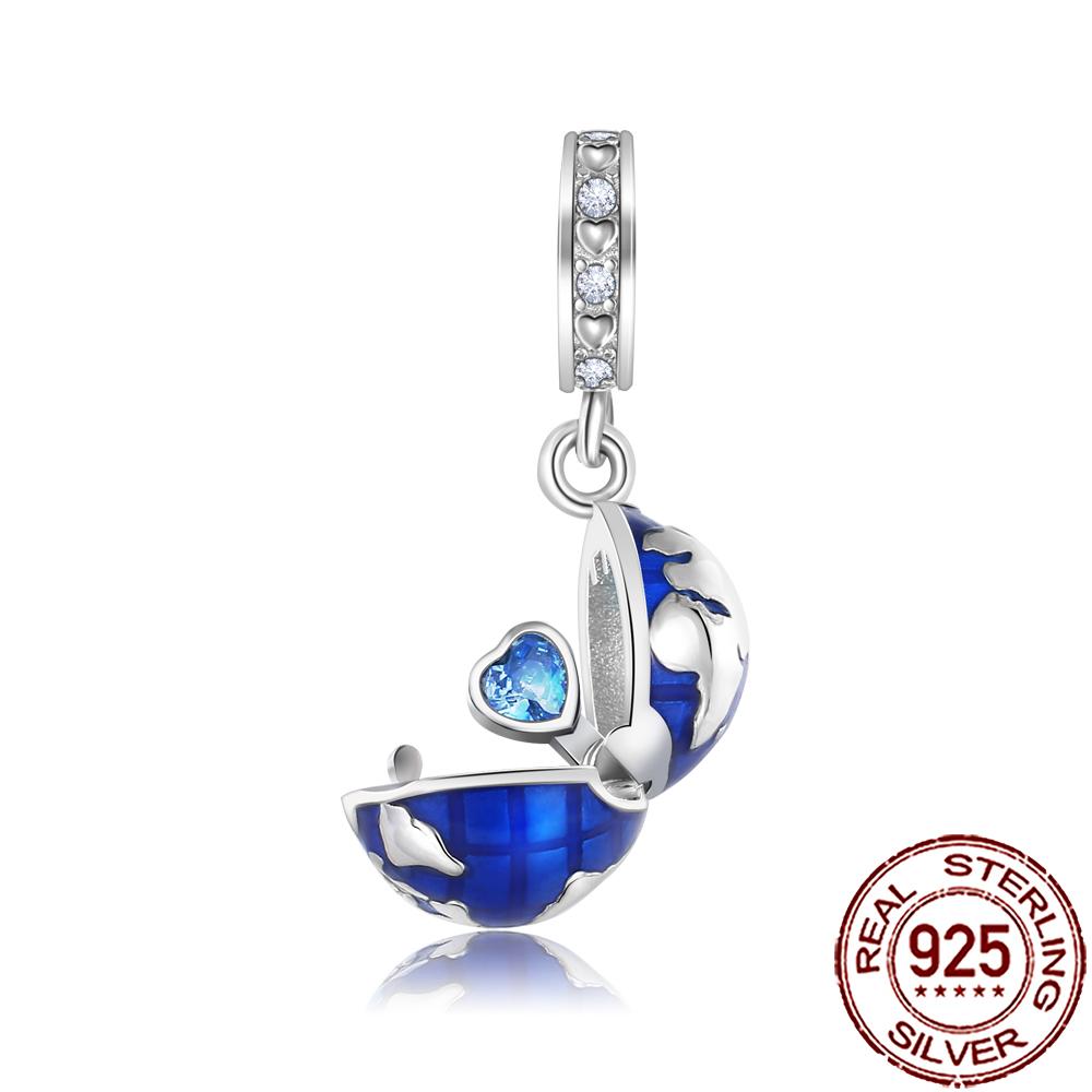 New Charms Copper Airplane Globe Suitcase Air Balloon Travel Beads Fit Original Bracelet Necklace Diy Jewelry