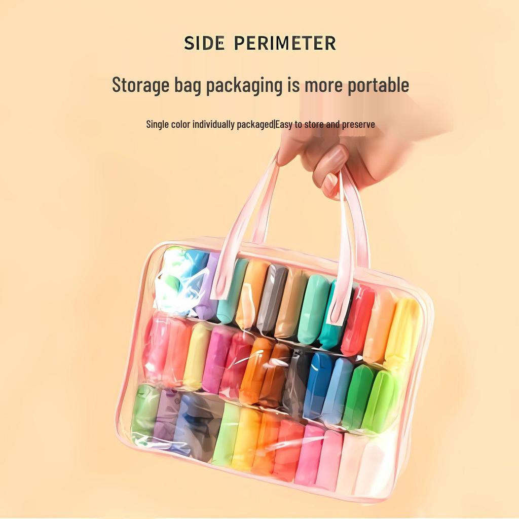 36-Color Kids' Playdough Set: Kindergarten Modeling Clay Toys, Lightweight Space-Themed