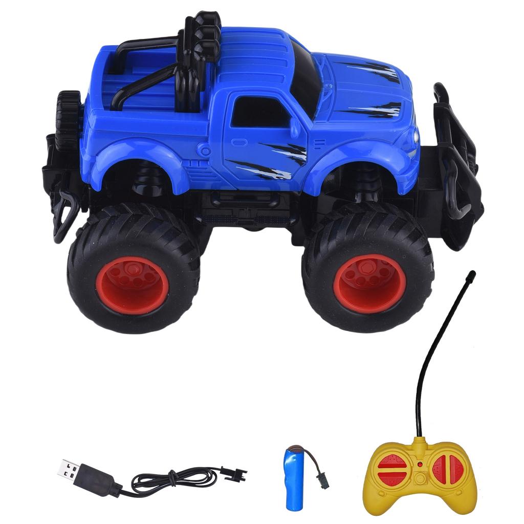 Remote Control Car, High Speed Crawler Toy with LED Lights, 4 Channel Electric Off Road Vehicle for Boys Kids and