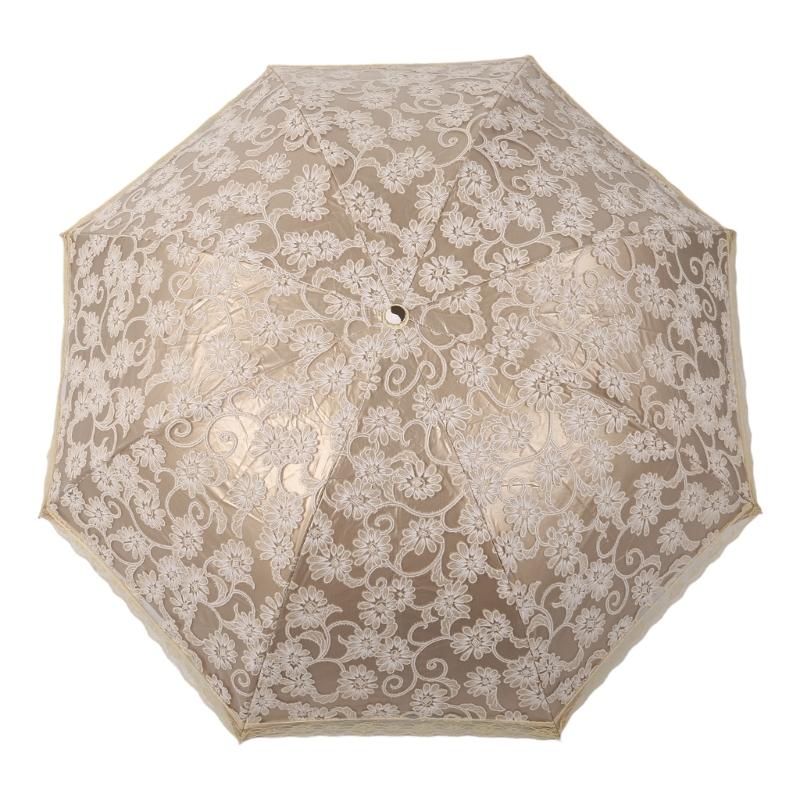 Новый модный роскошный вышитый цветочный дождевой зонт для женщин — фото 8